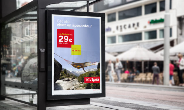 Affiche TGV Lyria - Designed by Futurative