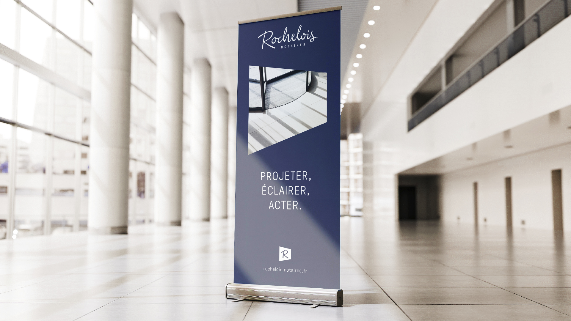 Kakemono Rochelois Notaires - Designed by Futurative